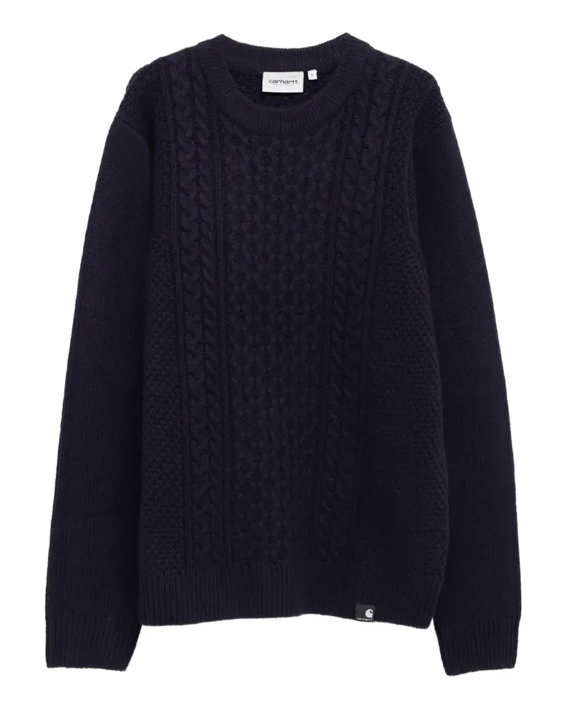 Carhartt WIP Pullover mit Zopfmuster - Blau Blau