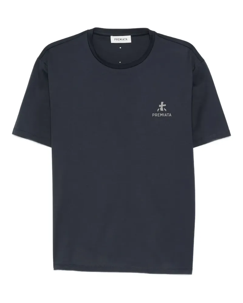 Premiata T-Shirt mit Logo-Print - Blau Blau