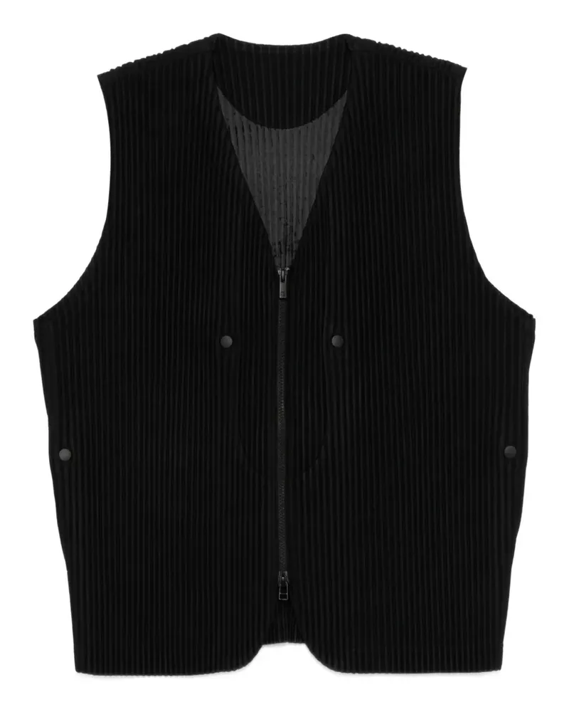 Issey Miyake Quarry zipped gilet - Schwarz Schwarz