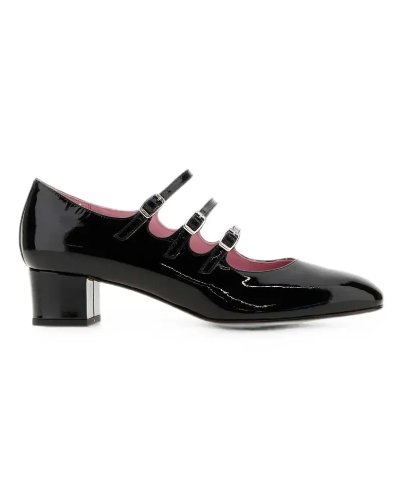 Carel Kina Pumps aus Leder - Schwarz Schwarz