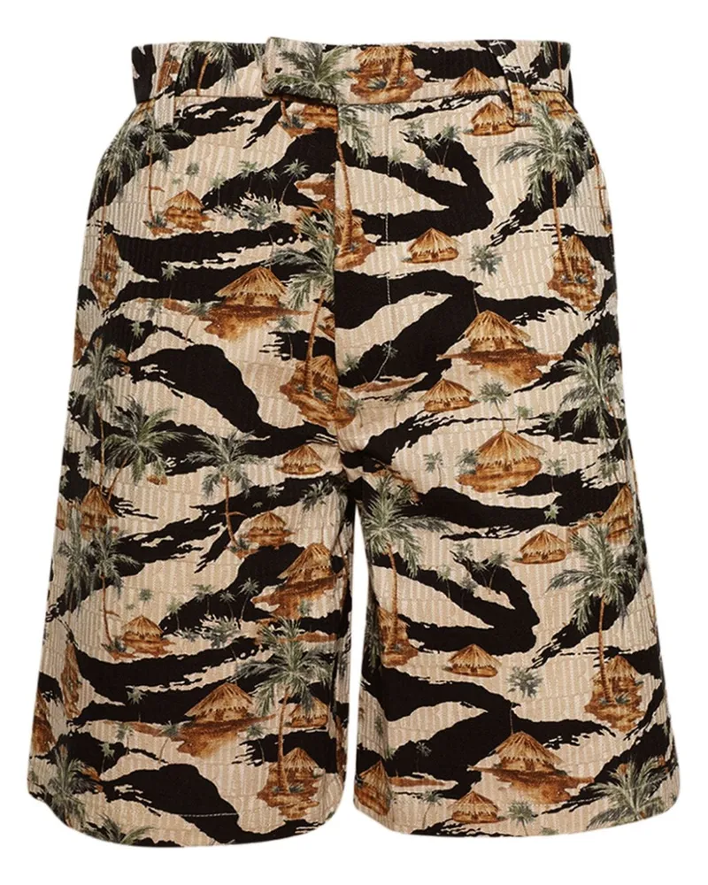 Amiri Repeat Palm Shorts - Braun Braun
