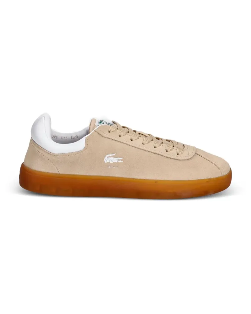Lacoste Baseshot logo-patch gum-sole sneakers - Nude Nude