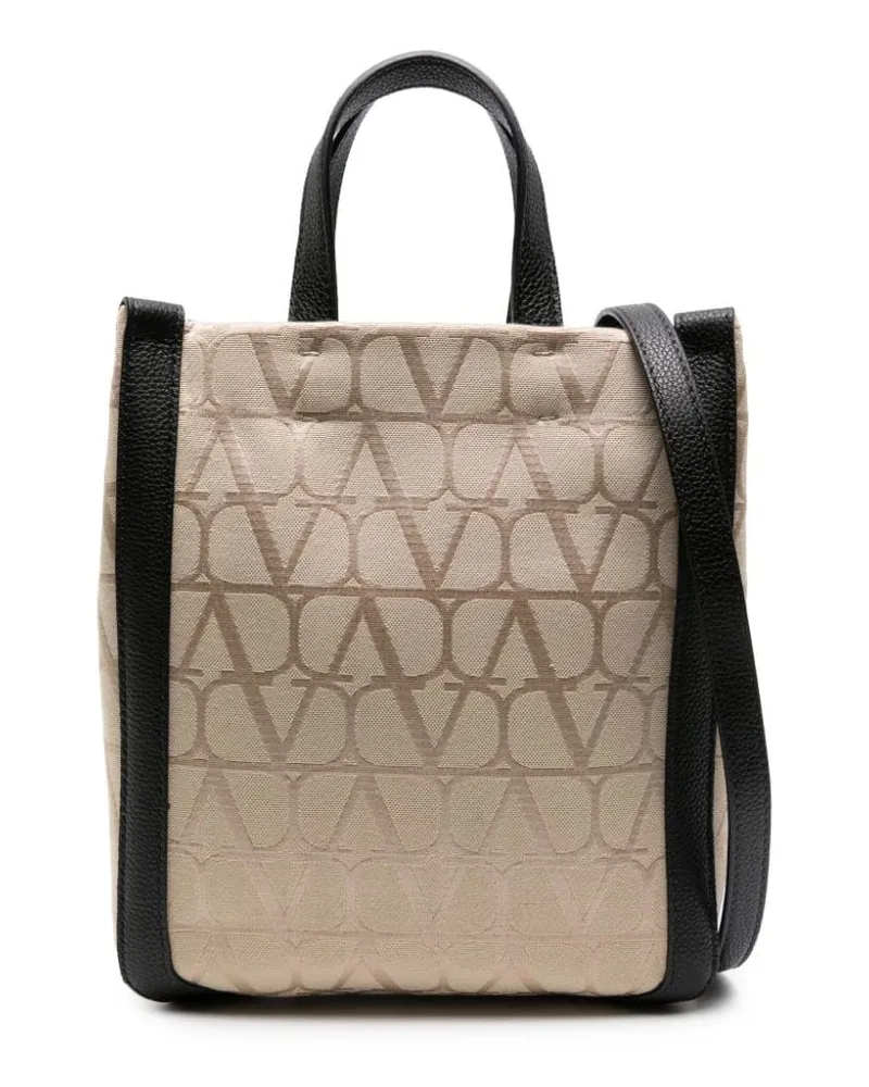 Valentino Garavani Shopper mit V-Logo - Nude Nude