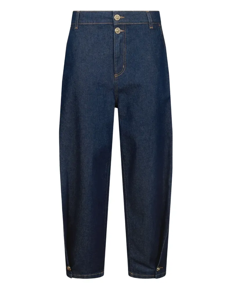 Liu Jo Ballonjeans mit Knopfverschluss - Blau Blau