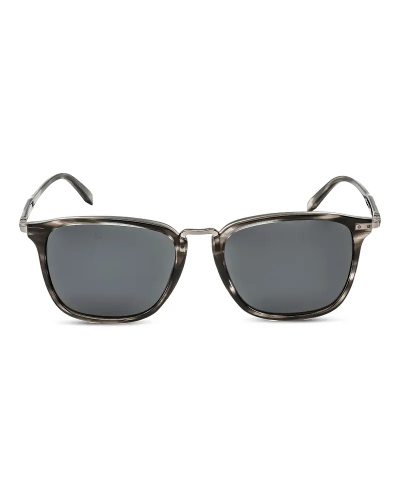 Ferragamo Sonnenbrille mit eckigem Gestell - Grau Grau