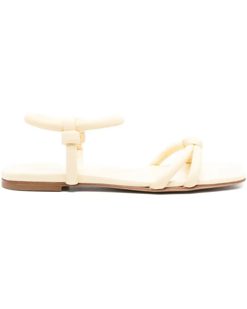 Gianvito Rossi Geknotete Sandalen mit Knöchelriemen - Gelb Gelb