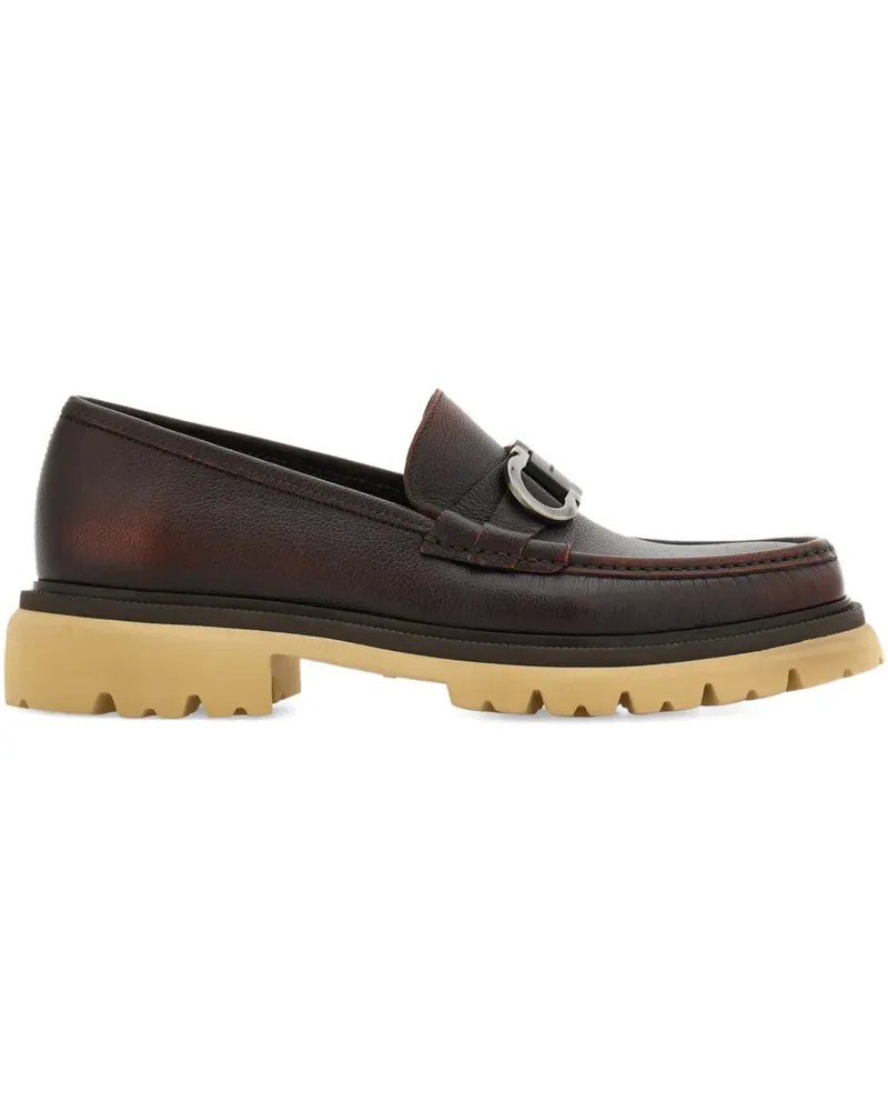 Ferragamo Gancini Loafer - Braun Braun