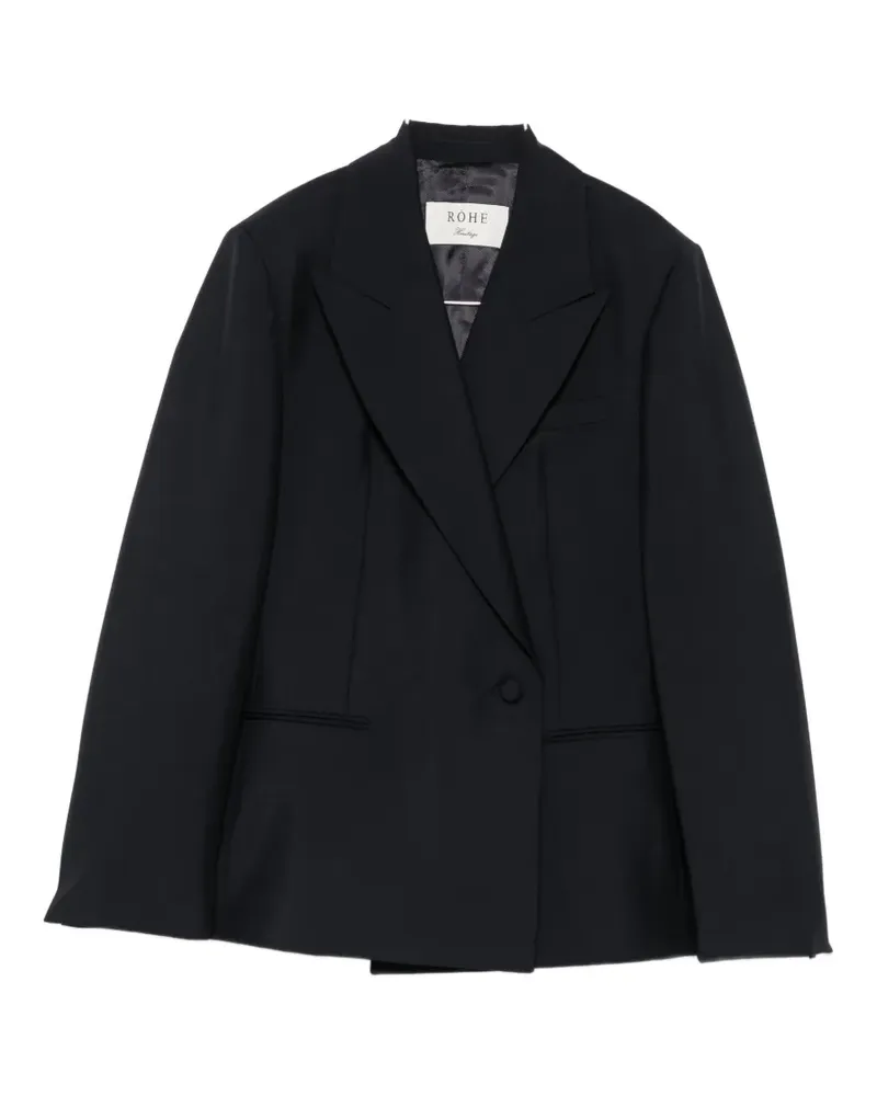Róhe peak-lapels double-breasted blazer - Schwarz Schwarz