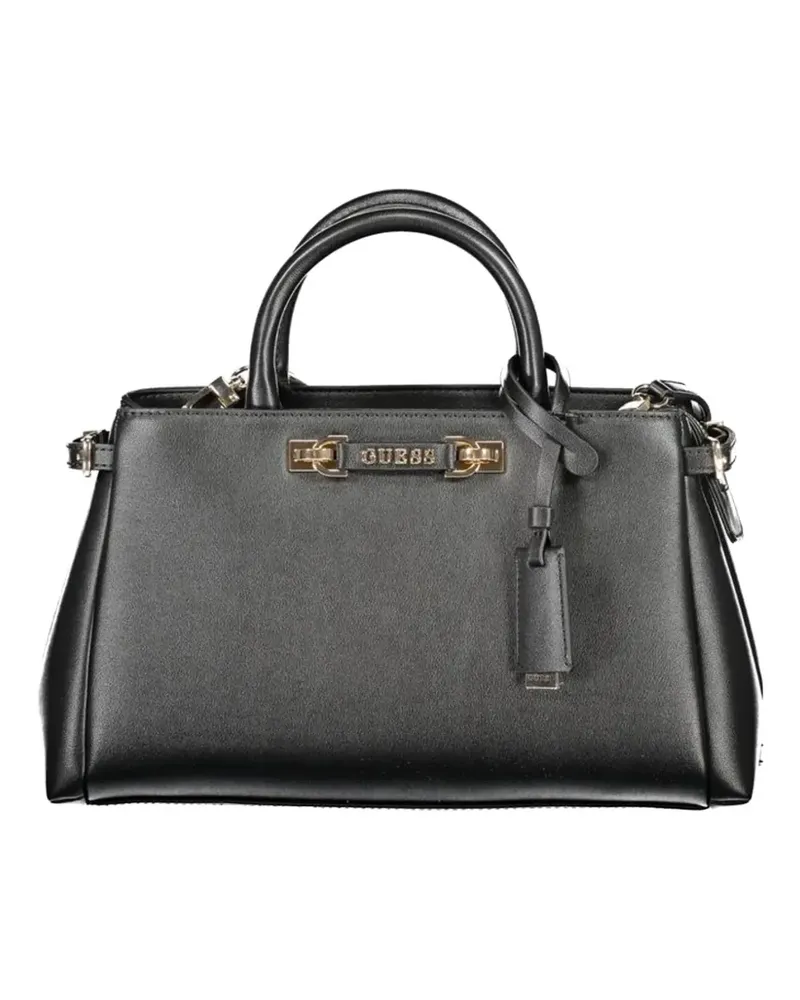 Guess Lefia logo-plaque tote bag - Schwarz Schwarz