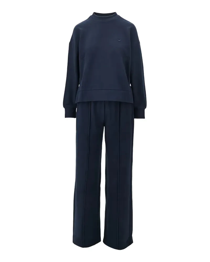 Emporio Armani logo-embroidered tracksuit - Blau Blau