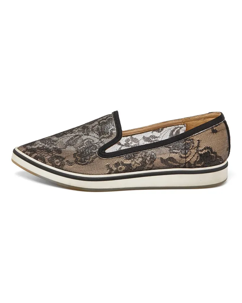 Nicholas Kirkwood Spitze Alona Sneakers - Schwarz Schwarz