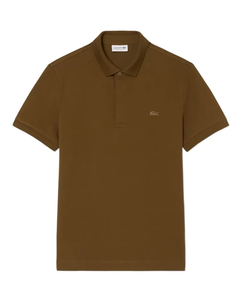 Lacoste Poloshirt mit Logo-Patch - Braun Braun