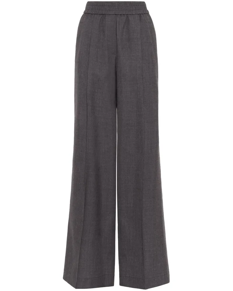 Brunello Cucinelli Hose mit weitem Bein - Grau Grau