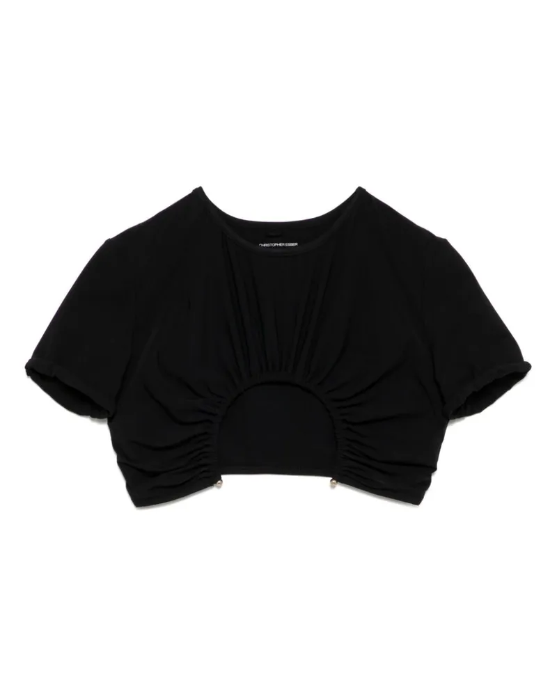 Christopher Esber U Prong T-Shirt - Schwarz Schwarz