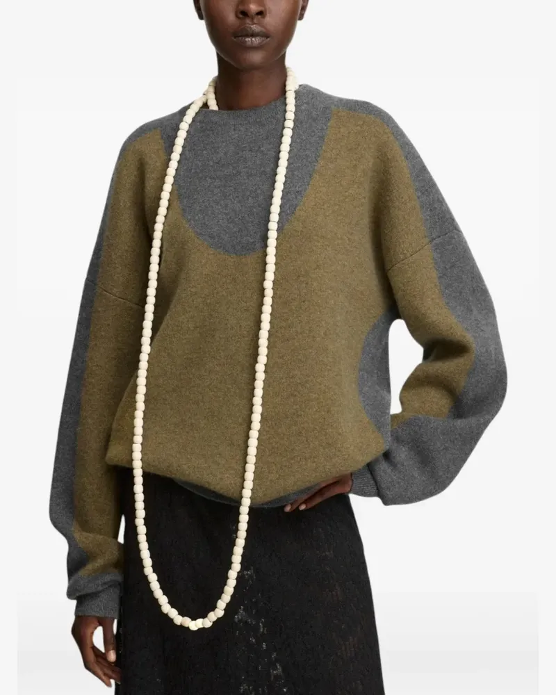 extreme cashmere Trompe cashmere sweater - Grau Grau