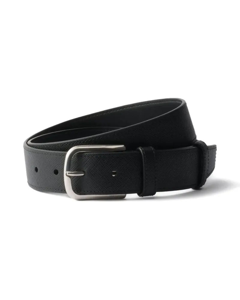 Prada Gürtel aus Saffiano-Leder - Schwarz Schwarz
