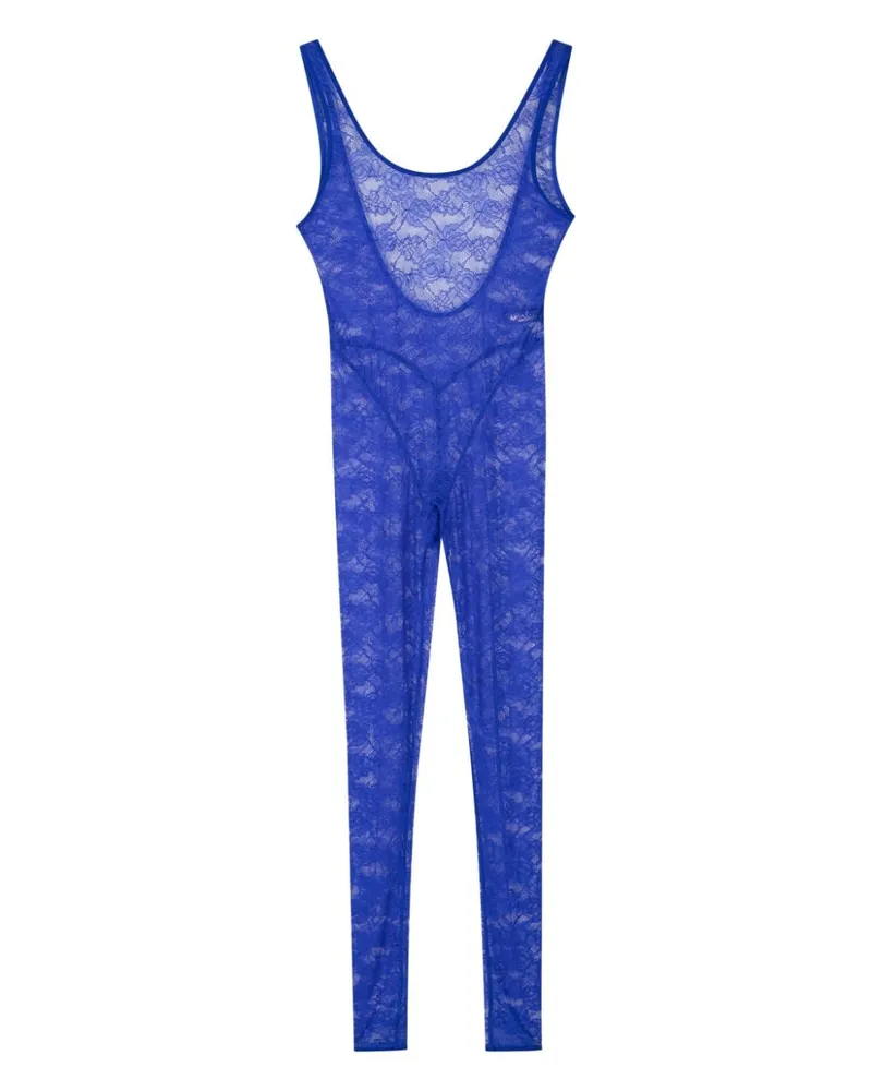 Maison Close Rückenfreier Catsuit - Blau Blau
