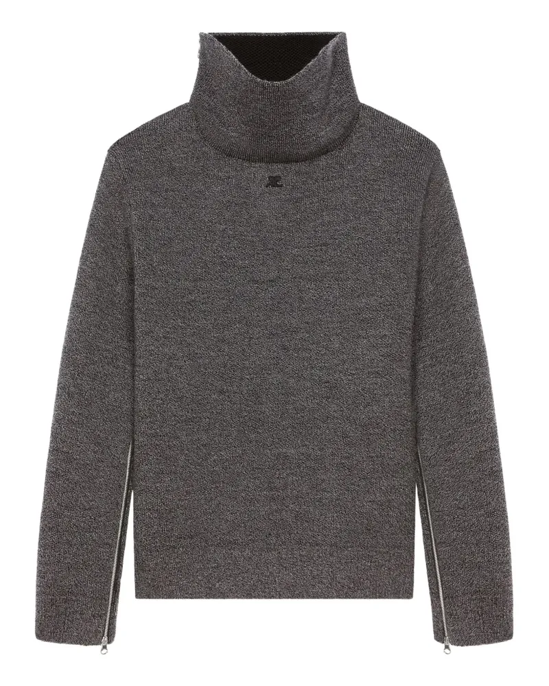Courrèges Pullover mit Stehkragen - Grau Grau