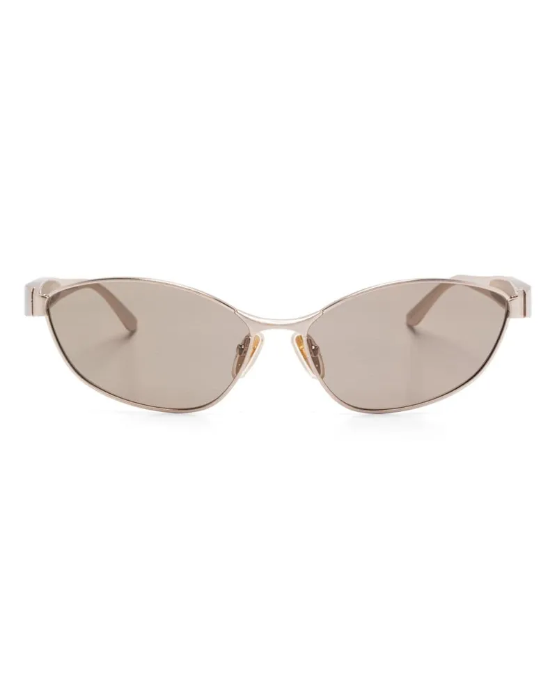 Balenciaga Sonnenbrille mit ovalem Gestell - Gold Gold