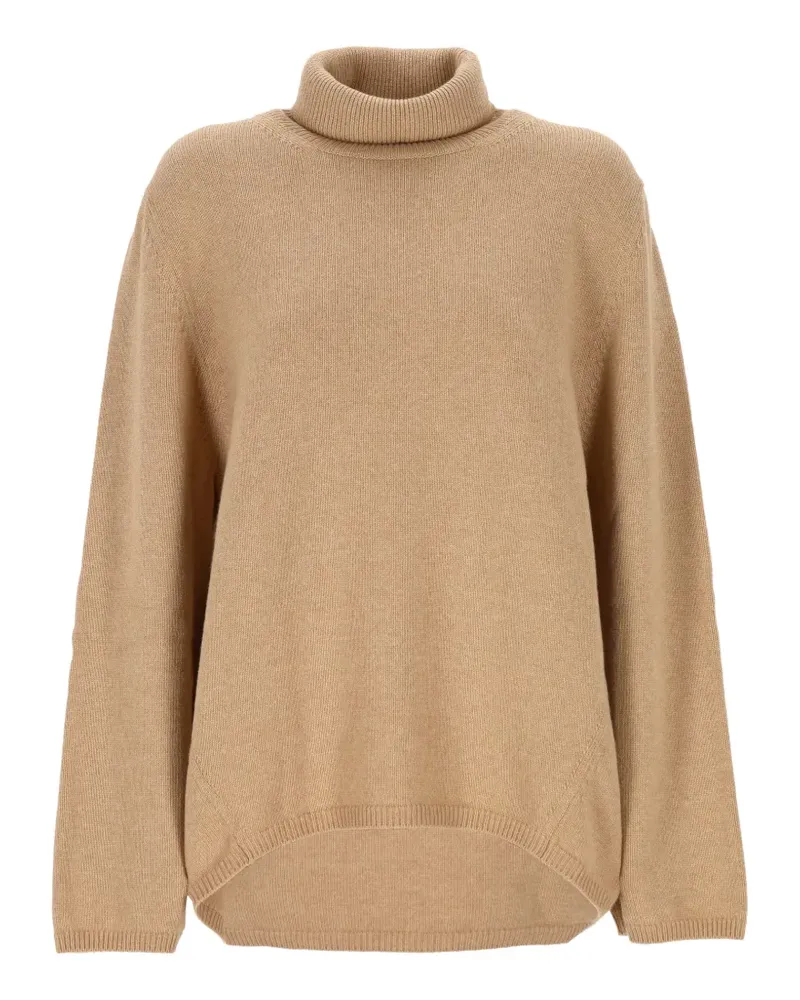 Lorena Antoniazzi roll-neck curved-hem knit - Nude Nude