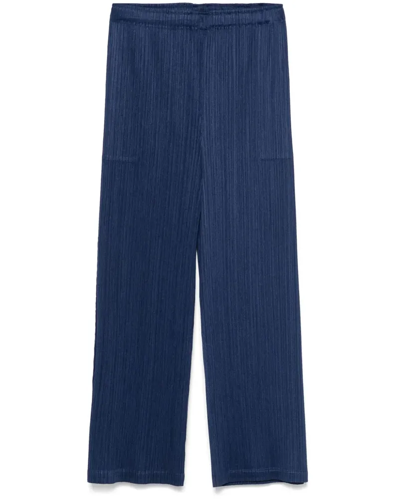 Issey Miyake Hose mit Bundfalten - Blau Blau