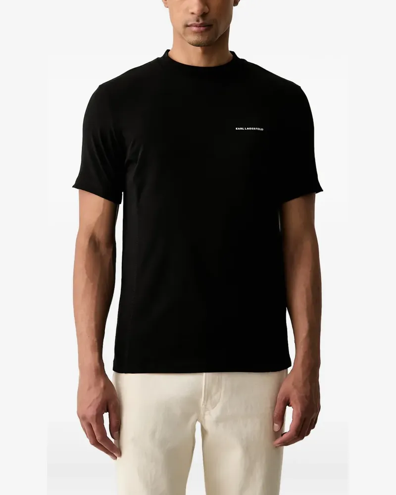 Karl Lagerfeld T-Shirt mit Logo-Print - Schwarz Schwarz