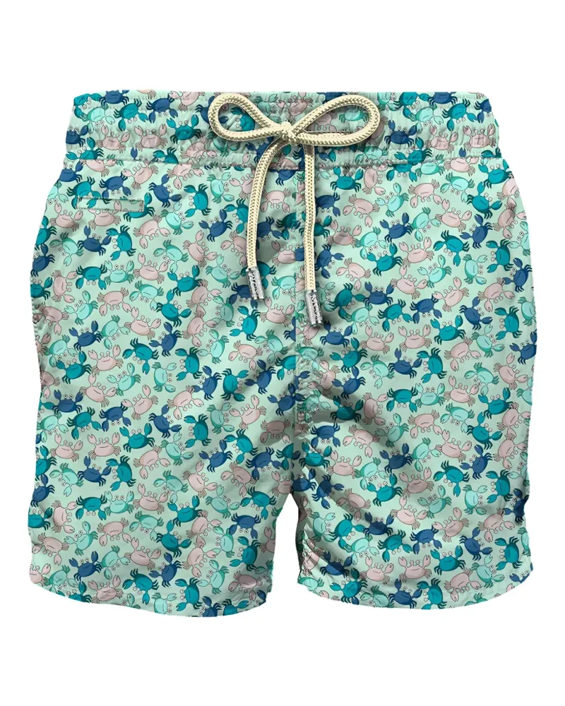 MC2 Saint Barth Lighting Micro Fantasy crab-print swim shorts - Grün Grün