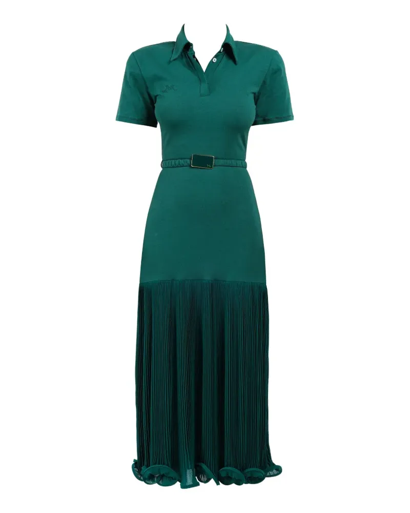 Rowen Rose pleated polo dress - Grün Grün