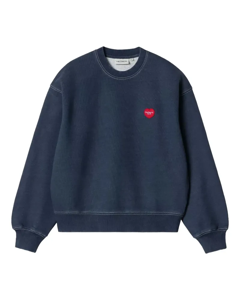 Carhartt WIP Ingo Sweatshirt mit Herzstickerei - Blau Blau