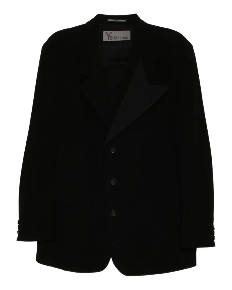 Yohji Yamamoto Klassisches Sakko - Schwarz Schwarz
