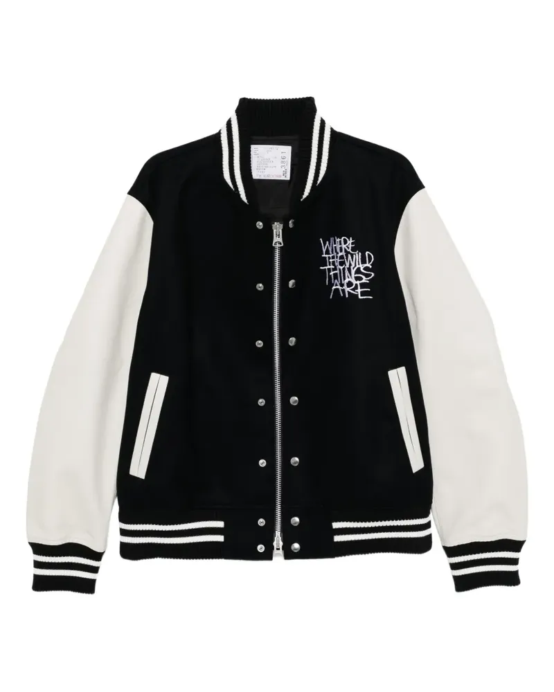 Sacai Where the Wild Thing Are Bomberjacke - Blau Blau