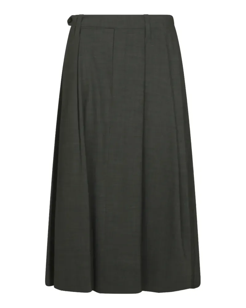 Brunello Cucinelli pleated monili-embellished skirt - Grün Grün