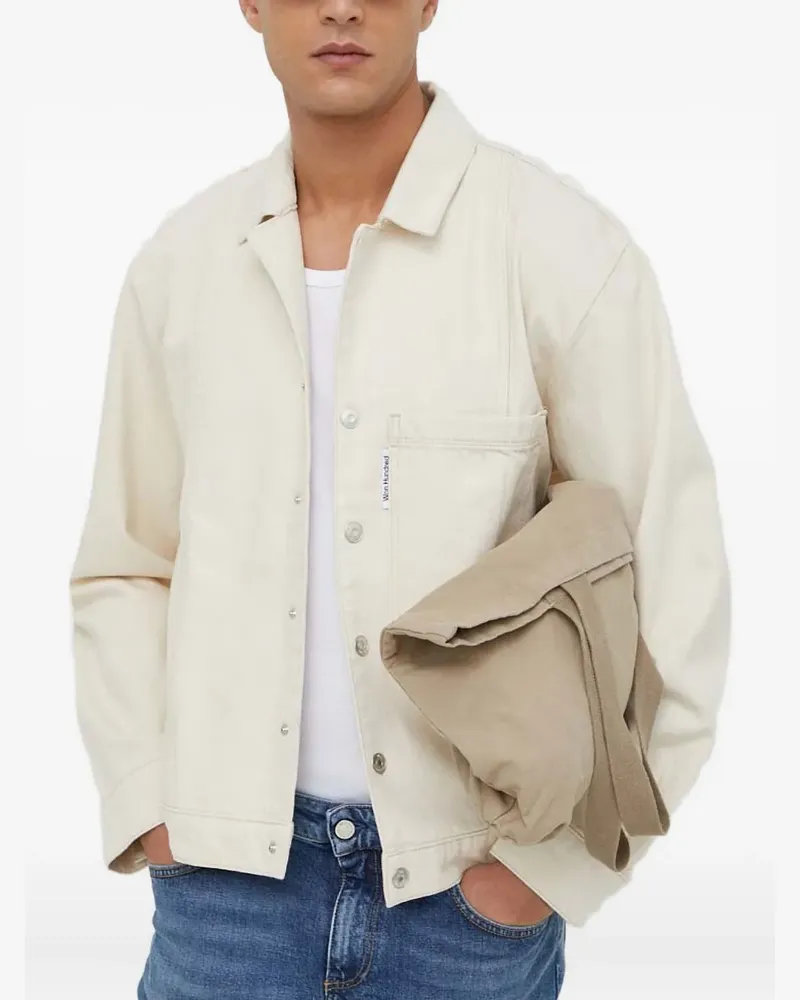 Won Hundred pocket-detail button-up jacket - Weiß Weiß