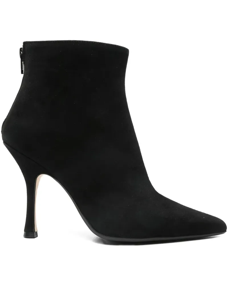 Anna F. Stiefel mit spitzer Kappe - Schwarz Schwarz