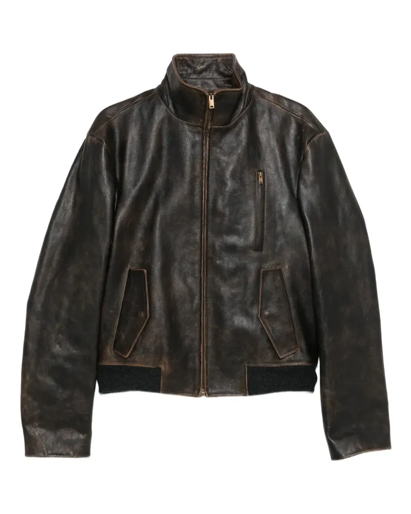 The Row Akia Lederjacke - Braun Braun