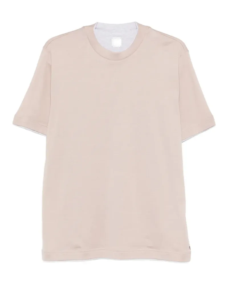 Eleventy T-Shirt mit rundem Ausschnitt - Nude Nude