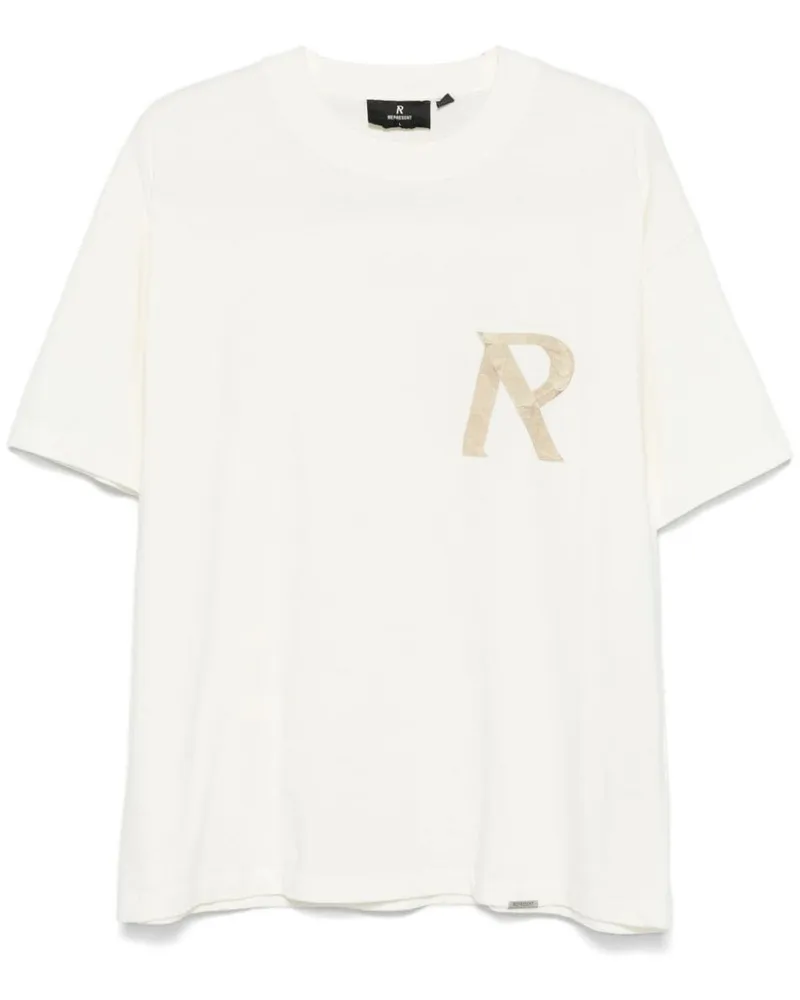 REPRESENT T-Shirt mit Band - Weiß Weiß