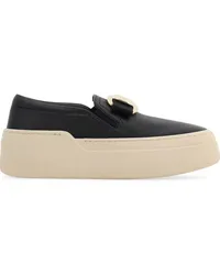 Ferragamo New Vara Slip-On-Sneakers Schwarz