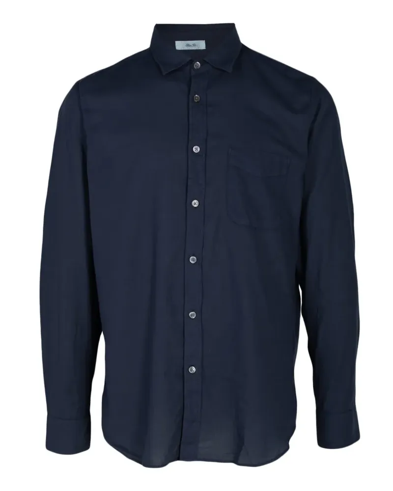 Hartford chest-pocket long-sleeve shirt - Blau Blau