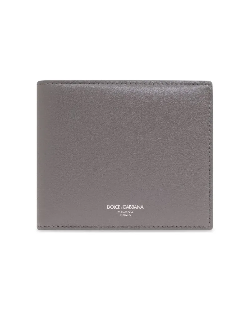 Dolce & Gabbana Klassisches Portemonnaie - Grau Grau