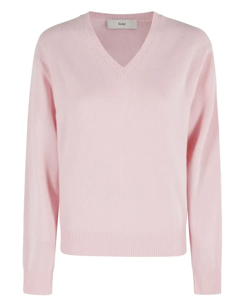 Dunst V-neck long-sleeve sweater - Rosa Rosa