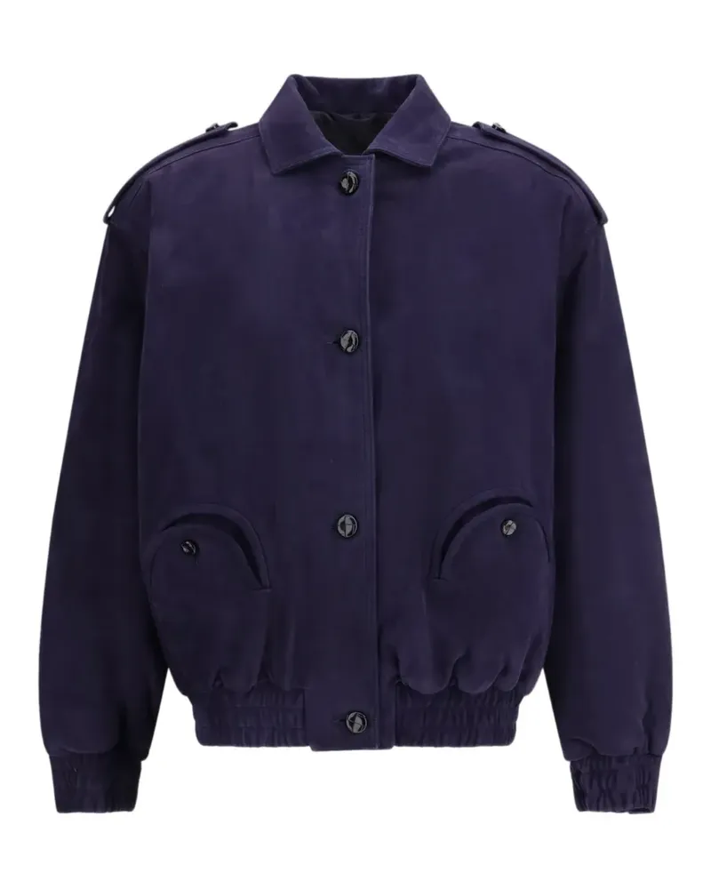 Blazé Milano Charlie epaulettes bomber jacket - Blau Blau