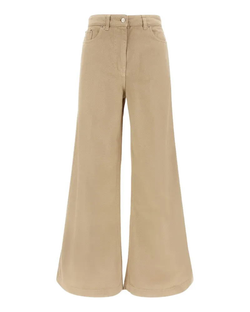 NUDE Tilda flared-leg trousers Nude