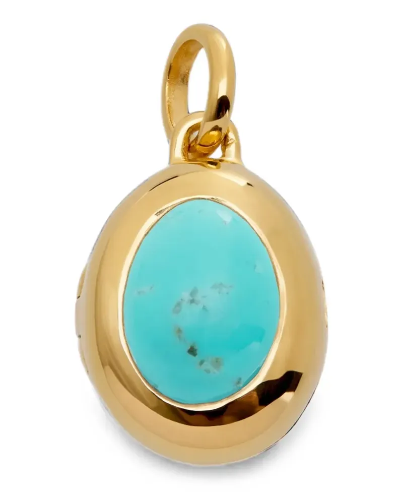Monica Vinader December Birthstone Medaillon-Anhänger - Gold Gold