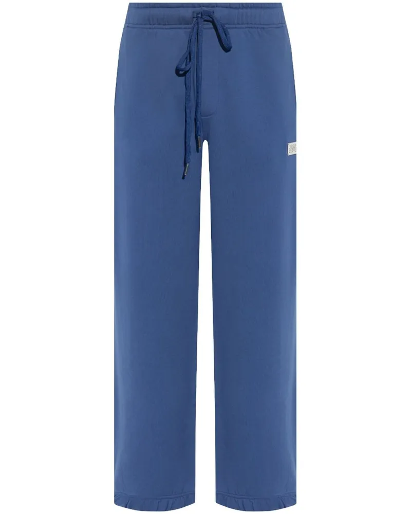 Versace Jeans Jogginghose mit Logo-Schild - Blau Blau