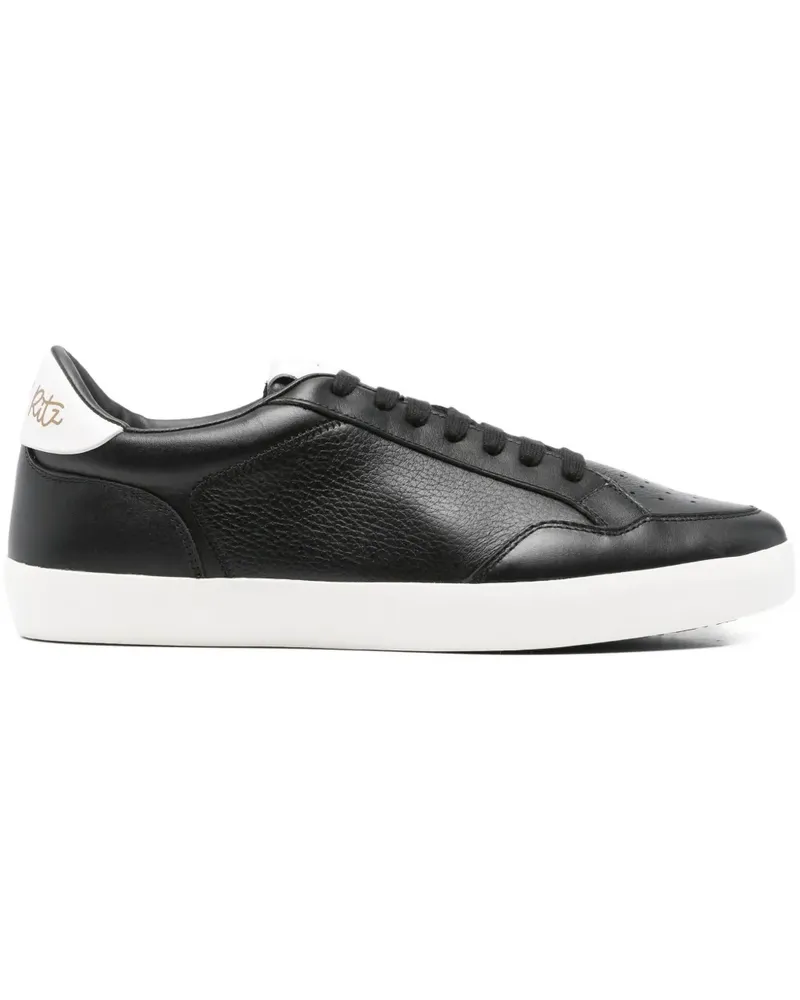 Manuel Ritz Perforierte Sneakers - Schwarz Schwarz