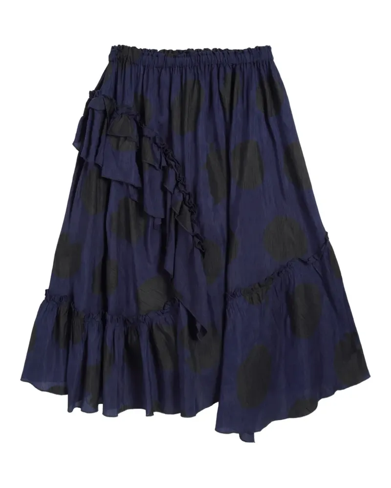 YMC Gerüschter Rock - Blau Blau