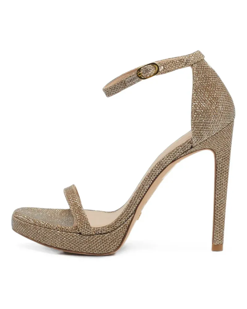 Stuart Weitzman Nudist Sandalen mit Plateau - Gold Gold