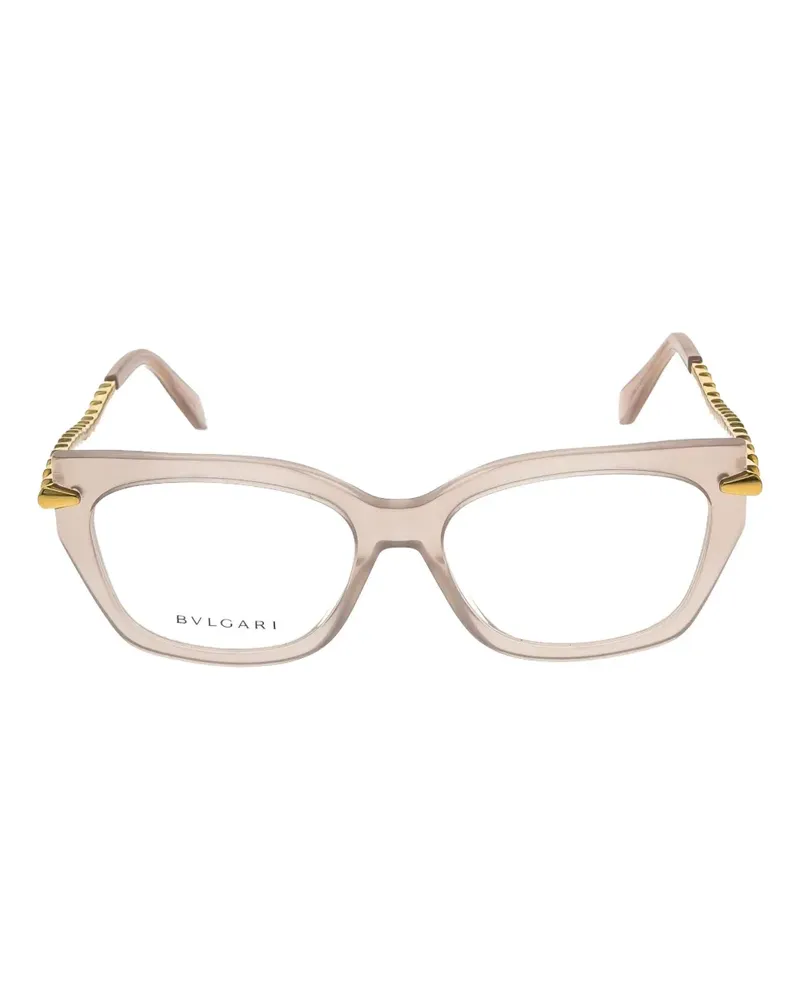 Bulgari cat-eye embellished glasses - Nude Nude