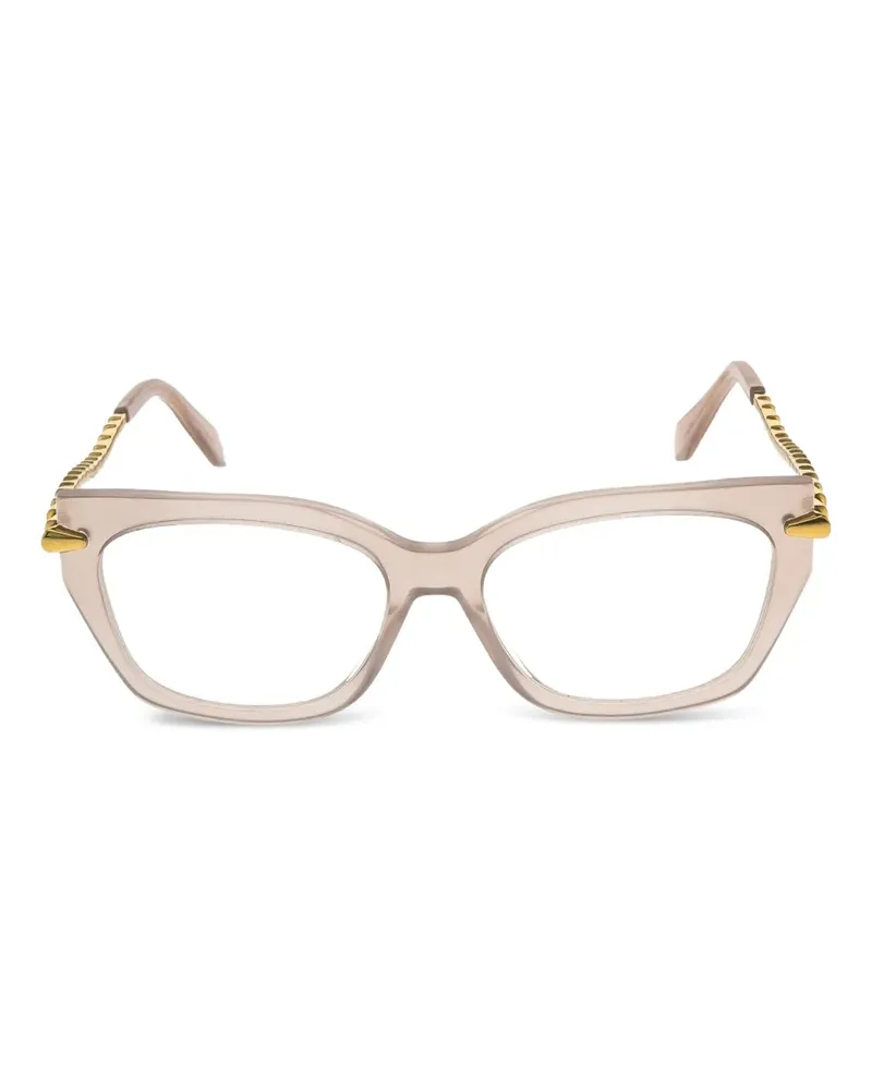 Bulgari Verzierte Cat-Eye-Brille - Nude Nude